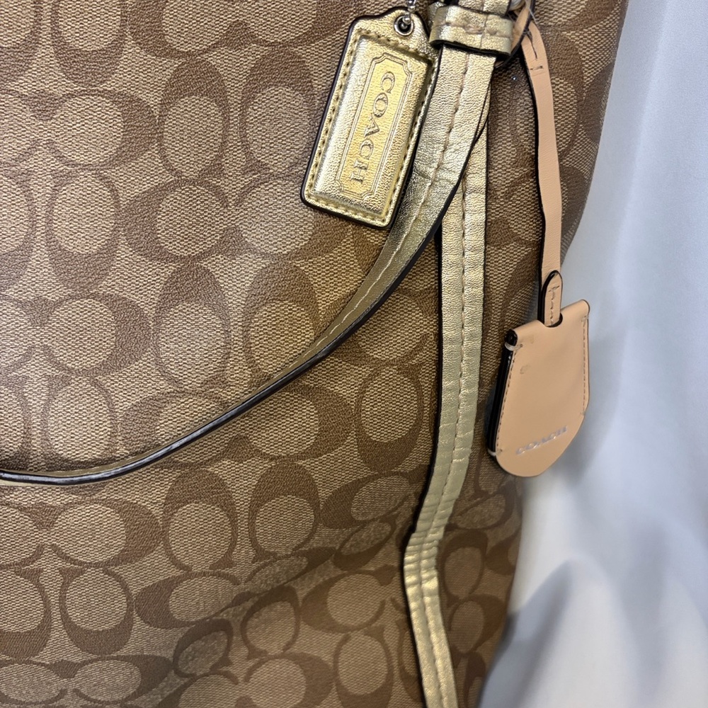Coach Brown Signature Tote Bag - Picture 2 of 9